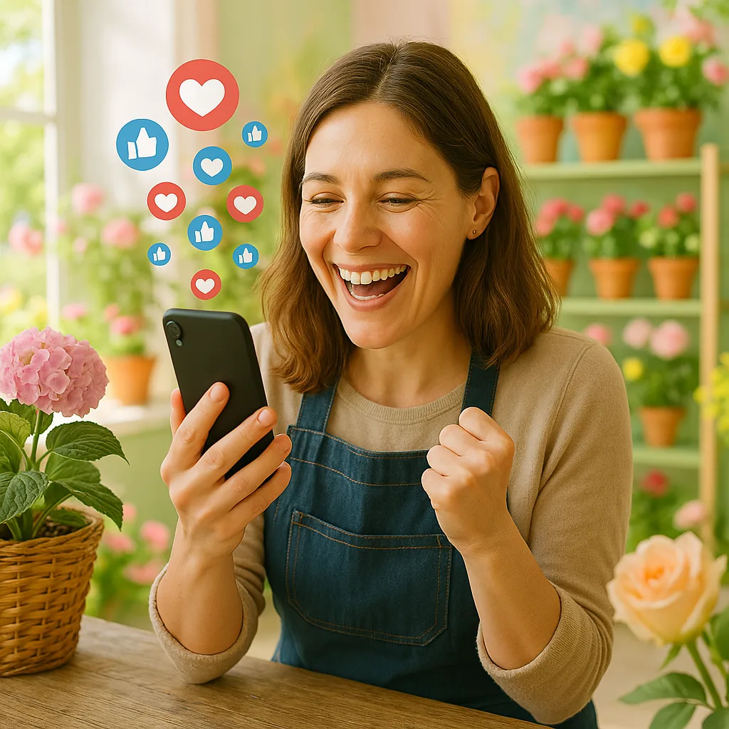 Florist happy Social Media Management